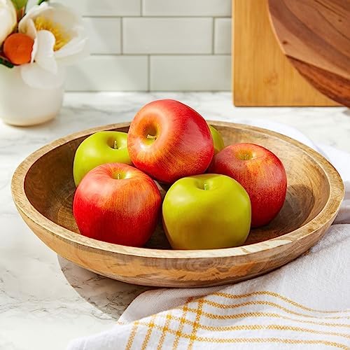 Juvale Artificial Apples Red Green 6 Pack for Decor