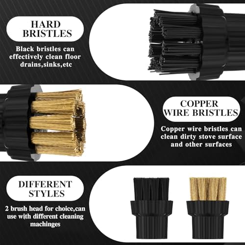 Honeydak 6 Pack Steam Cleaner Brush Heads M8 Replacement Set