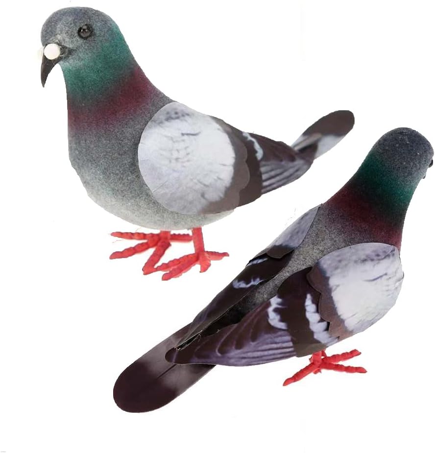 2 Pcs Artificial Foam Pigeon Decorations