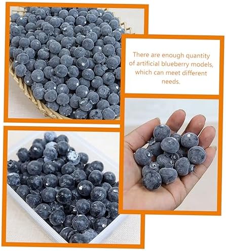 100pcs Lifelike Blueberry Foam Fruit Decor for Home Classroom