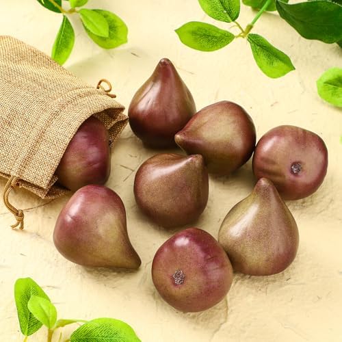 12 Pcs Artificial Figs Realistic Lifelike Home Decor