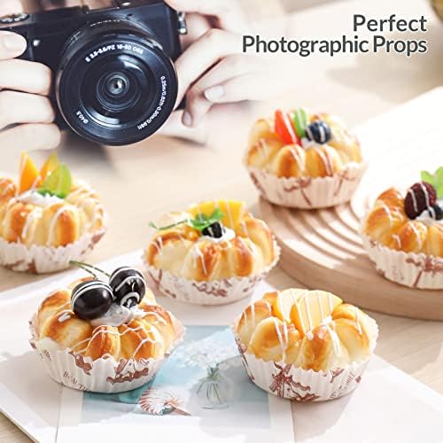 Realistic Fake Cupcakes 6 Pack for Display