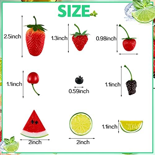 50 Pieces Artificial Fruit Set for Christmas Decor