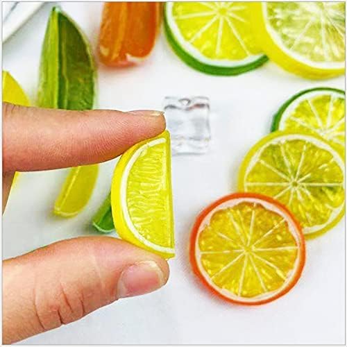 14pcs Yellow Lemon Faux Fruit Decoration Props