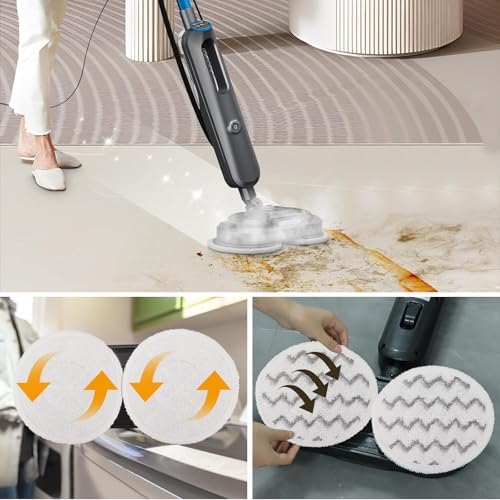 3897A Steam Mop Pads for Bissell SpinWave SmartSteam Scrubbing Steam Mop