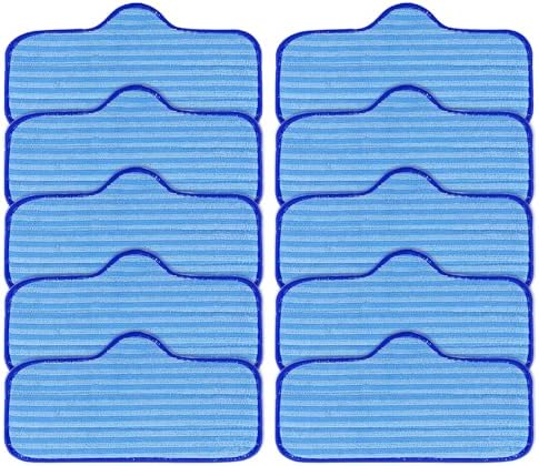 KEEPOW 10 Pack Microfiber Mop Pads for Steam Cleaners