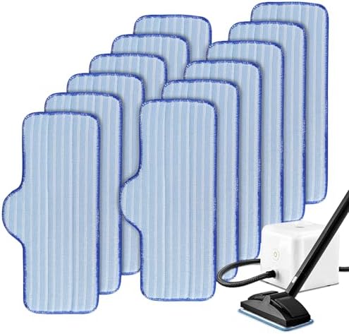 Steam Mop Pads for Dupray Neat Steam Cleaner - 12 Pack Reusable