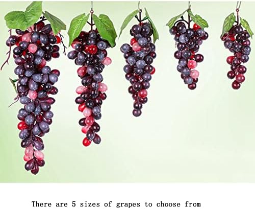 Bairdish 2 Pack Fake Black Grapes Artificial Fruit