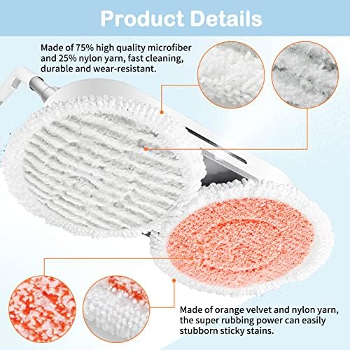 12 Pack S7001 Replacement Steam Mop Pads for Shark Models