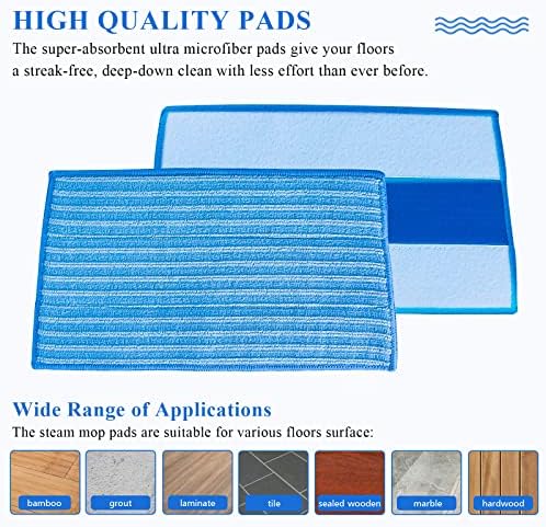 Ximoon RMF 4X Ultra Clean Pads for Steam Mops