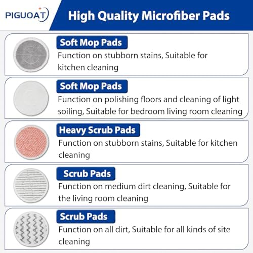 PIGUOAT 10 Pack 3897A Replacement Mop Pads
