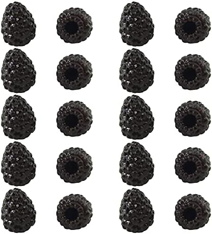 Xiao Hua Artificial Fruit Set 50pcs Black Raspberry Decor