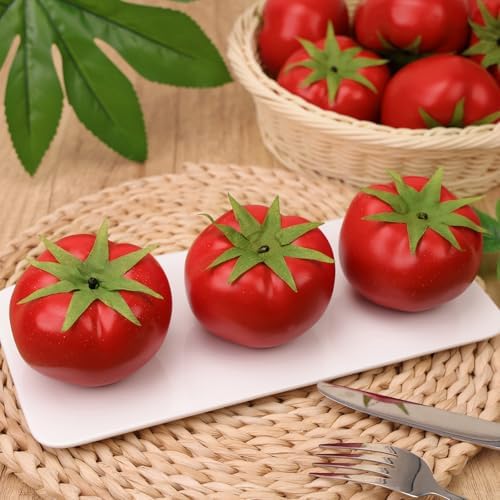Gresorth 6pcs Artificial Lifelike Tomato Decor