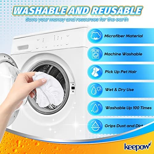 KEEPOW Universal Microfiber Cloths 4 Pack