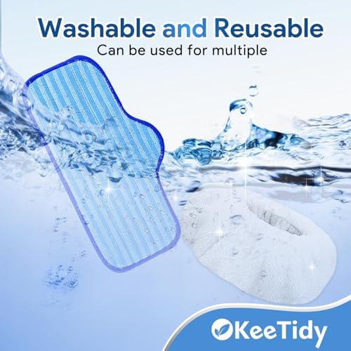 KeeTidy Reusable Microfiber Pads for Dupray Neat Steam Cleaner 33 Pack
