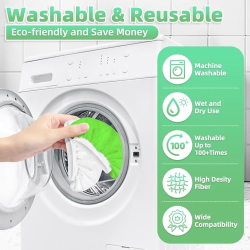 LOVECO 12 Pack Universal Microfiber Cloths for Steam Cleaners
