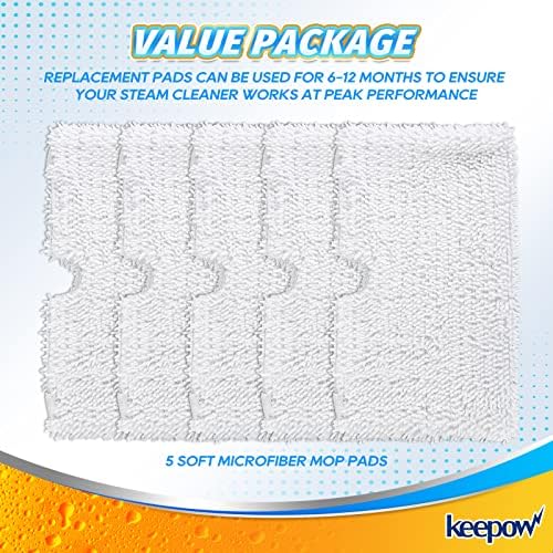 KEEPOW Steam Mop Replacement Pads for Shark S3500 Series