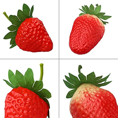 RONRONS 20 Pieces Artificial Strawberry Photography Prop Decor