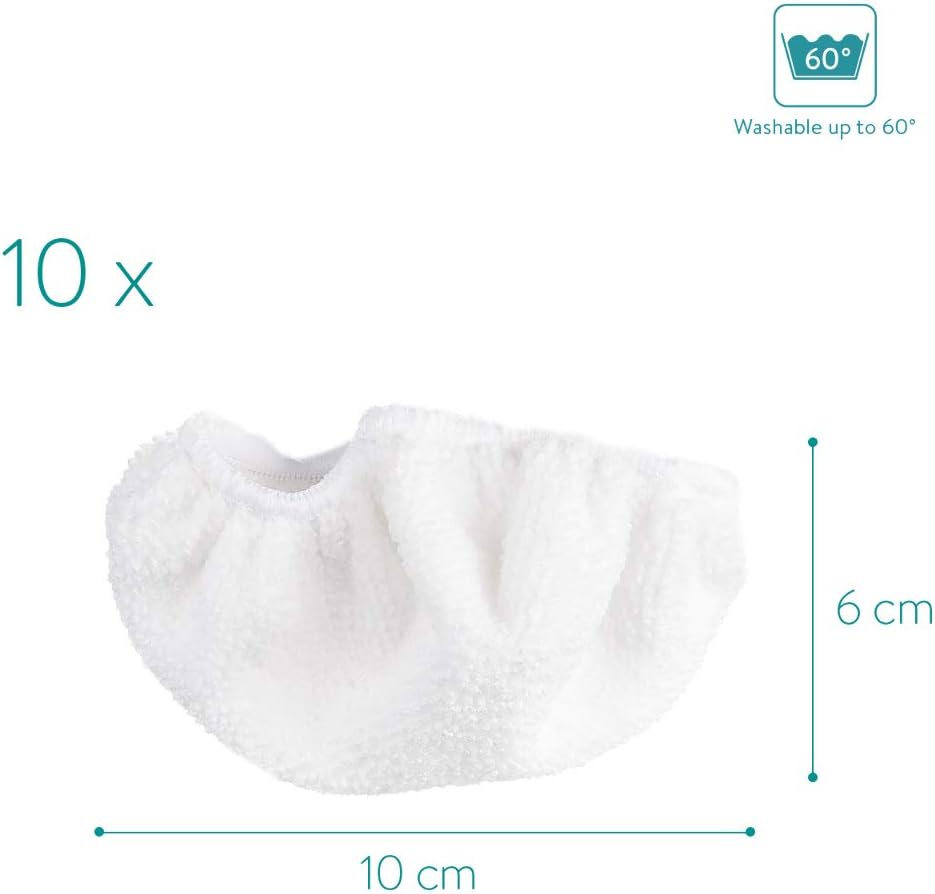Navaris Microfiber Pads - 10 Pack for Steam Cleaner 49454