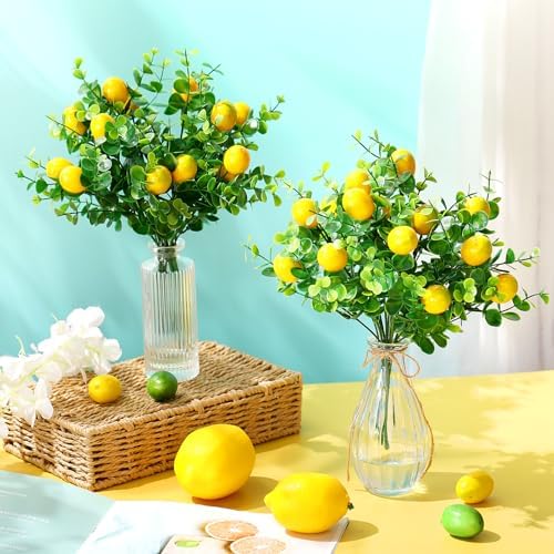 Tigeen 6 Pack Artificial Lemon Branches
