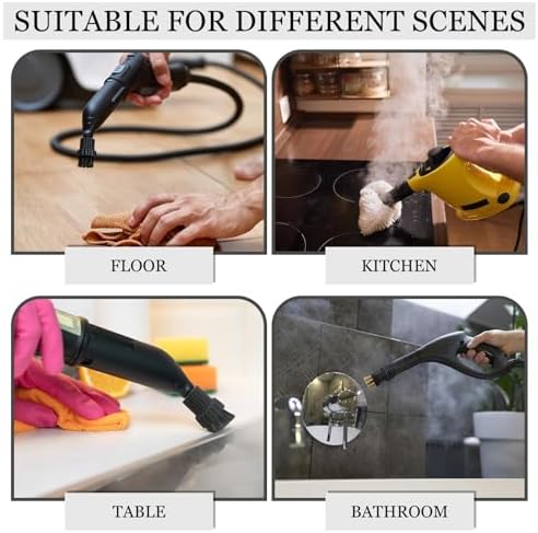 Honeydak 20 Pcs M8 Steam Cleaner Brush Heads Set