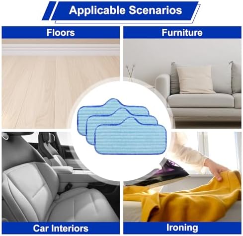 Microfiber Pads for Dupray Neat Steam Cleaner 3Pack