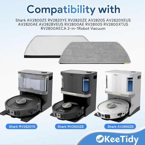 8 Pack Vacuum Robot Mop Pads Compatible with Shark Models