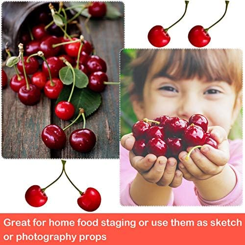 Skylety 80 pcs Artificial Cherry Decorations