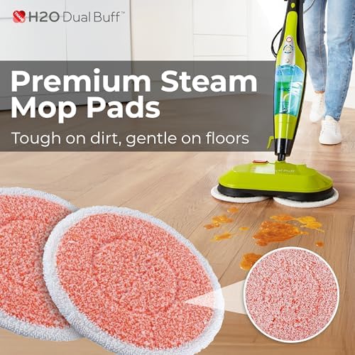 H2O HD Dual Buff Microfiber Cloth Replacement Pack of 2
