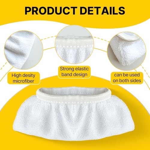 4 PCS Universal Steam Mop Pads for Handheld Steam Cleaners
