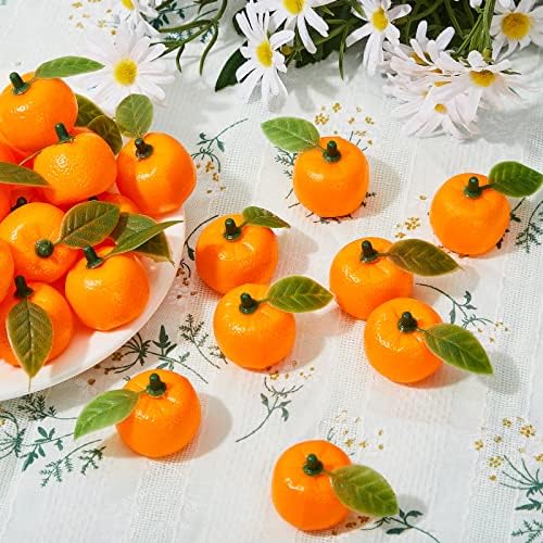 Juexica 48 Pcs Artificial Orange Decorations
