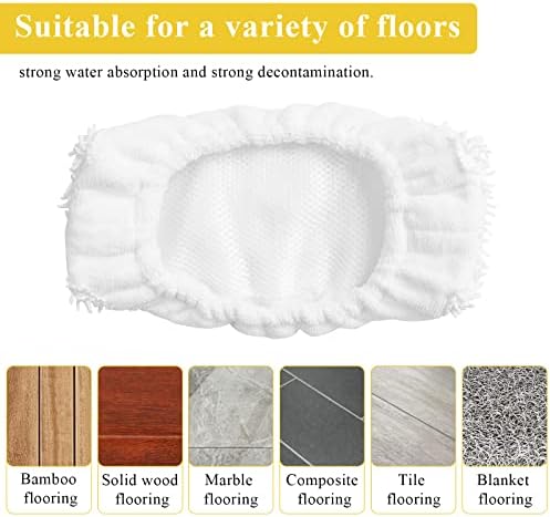 Ximoon Reusable Mop Pads 6 Pack for Oreck Steam Mop