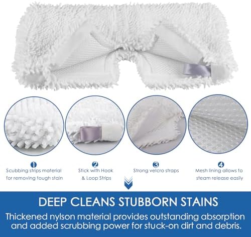 MXZONE 6 Pack Steam Mop Pads for Shark S3500 Series