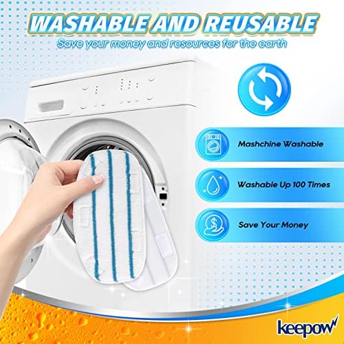 KEEPOW Steam Mop Pads for PurSteam and ThermaPro 211