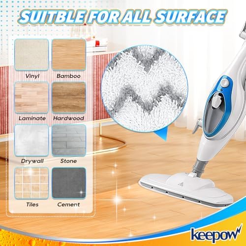 KEEPOW Steam Mop Pads for PurSteam and ThermaPro 211 4 Pack 1