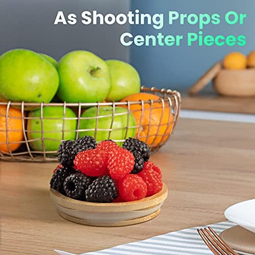 Xiao Hua Artificial Fruit Set 50pcs Black Raspberry Decor
