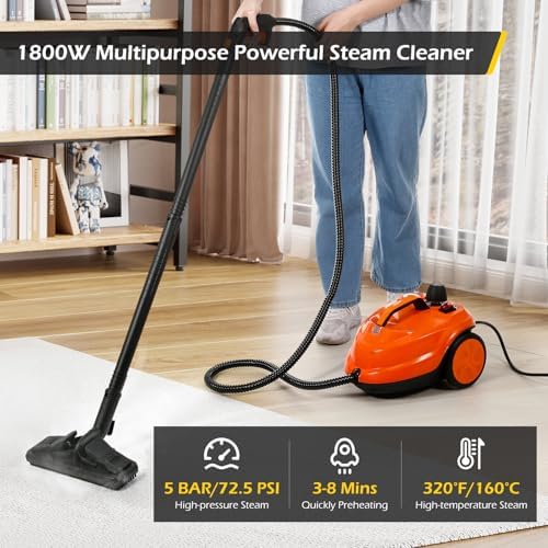 Dyna-Living 1800W Steam Cleaner for Home and Car