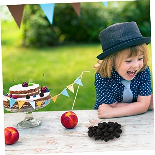 Amosfun 50Pcs Realistic Artificial Blueberry Models