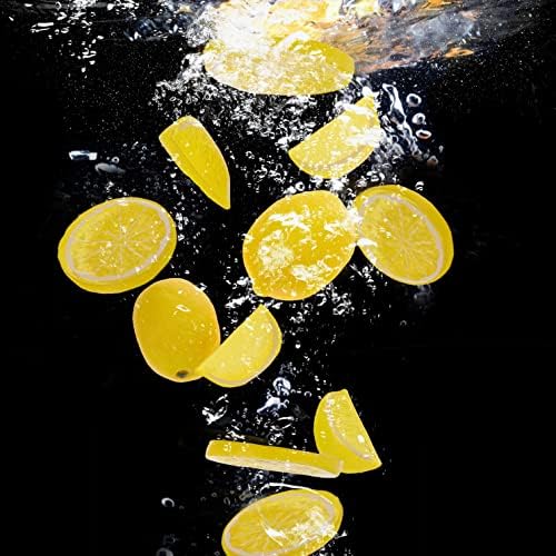 Woration 20 Pack Artificial Lemon Slice Decor Set