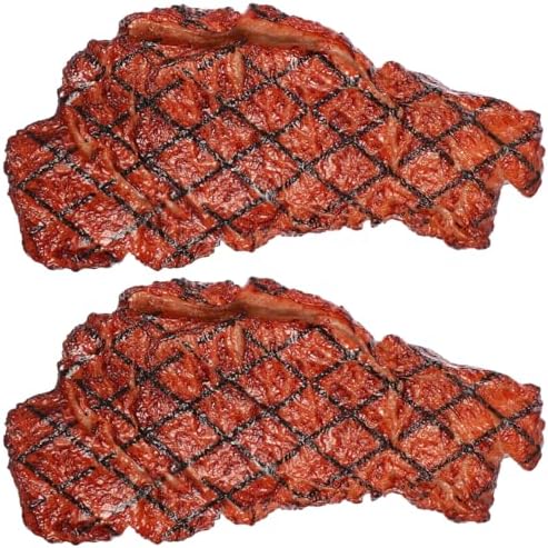 Yardwe Artificial Steak for Home Kitchen Decor and Photography