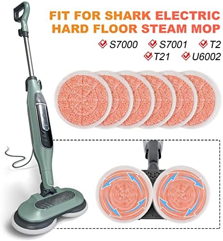 Shark Steam Scrub Mop Pads Replacement for S7000 Series