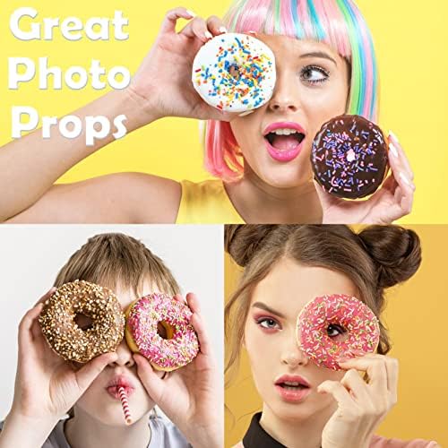 6PCS Artificial Doughnuts for Display Realistic Cute Fake Dessert