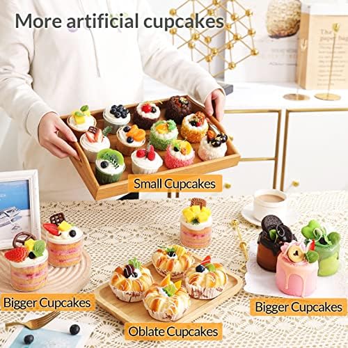 Realistic Fake Cupcakes 6 Pack for Display
