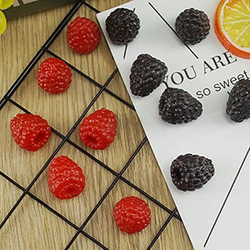 Xiao Hua Artificial Fruit Set 50pcs Black Raspberry Decor