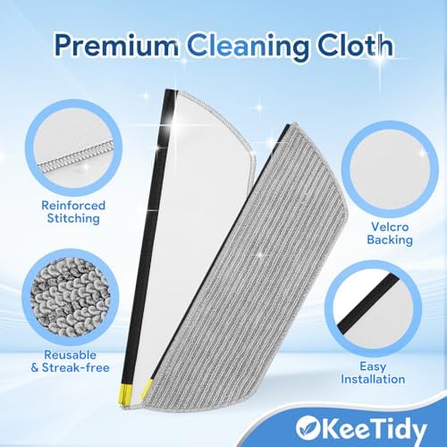 8 Pack Vacuum Robot Mop Pads Compatible with Shark Models