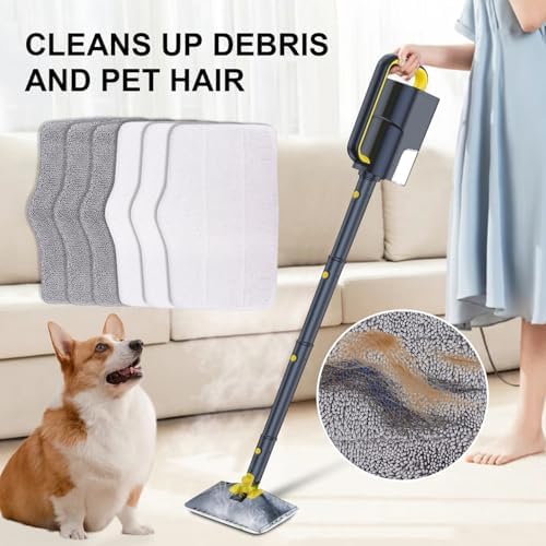 6 Pack Microfiber Steam Mop Pads for ScrubWiz Series