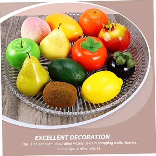 PRETYZOOM 6pcs Artificial Fruit Decor for Home Photography Props