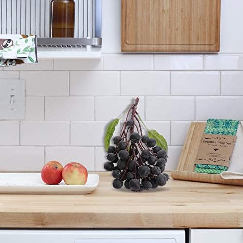 Cabilock Artificial Blueberry Cluster 50 Pcs