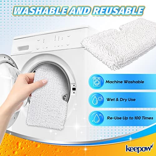 KEEPOW Steam Mop Replacement Pads for Shark S3500 Series