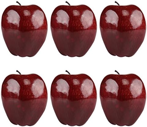 Kesoto 6pcs Artificial Red Apples Decor